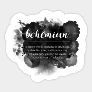 Bohemian on watercolor Sticker